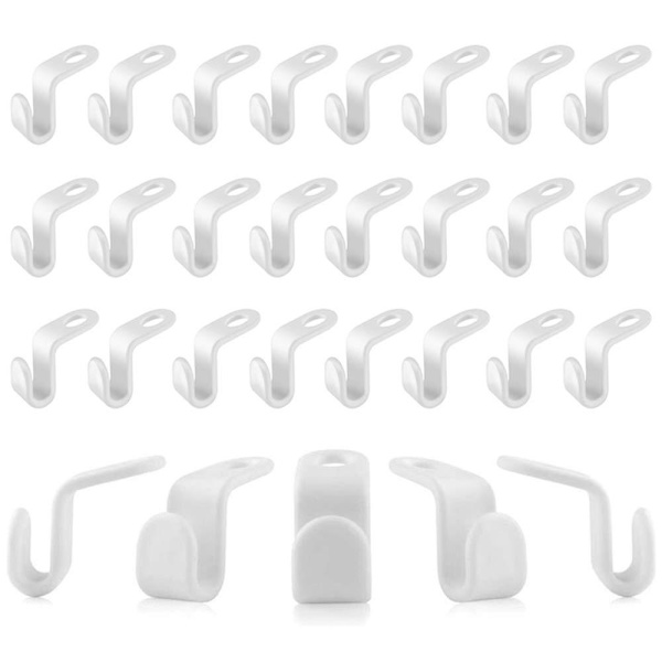 30 st klädhängarkopplingskrokar Mini Cascading Stack för garderobsutrymme Besparing 50pcs