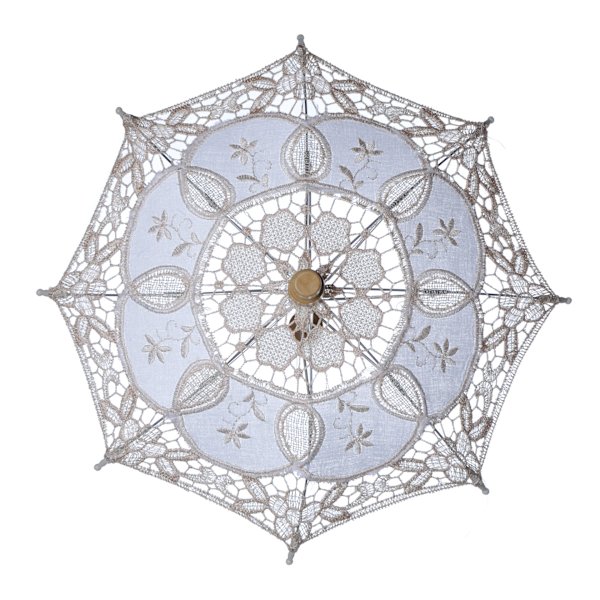 Bryllupsparaply, Mini Blonder Paraply Bryllup Brud Parasol Paraply