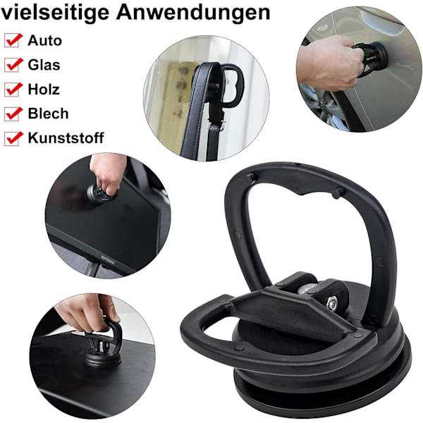 3-delt bilbulkdragerssett - Lakkfri bulkoppretting for bilbulkoppretting - Sugeskoppskvis for glass, fliser, speilløfting og flytting av gjenstander