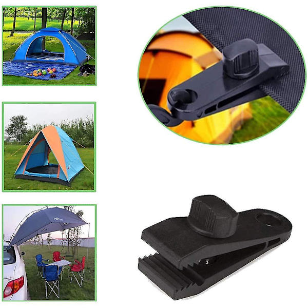 12 st presenningar klämmor kraftig lås grepp klämmor tumskruv tältklämma säkrar presenningar markis klämma set för camping presenningar markiser husvagnsmarkiser bilöverdrag 12Pcs