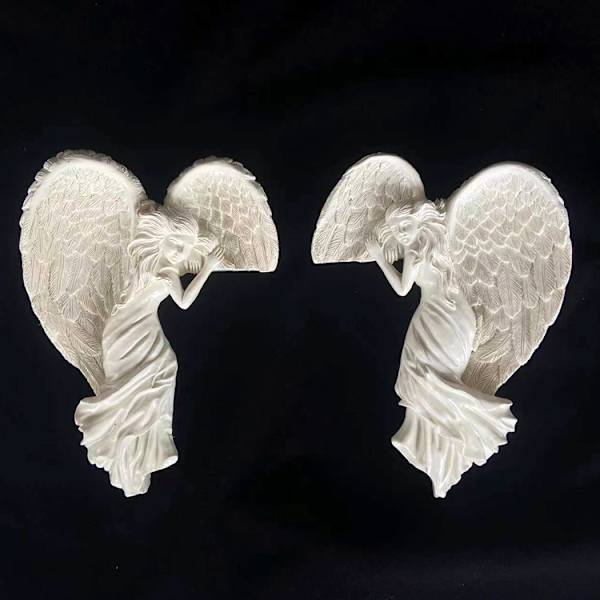 Forløsningsengel dørkarmophæng, Awakening Angel Wings ophæng, dørkarmophæng, harpiksophæng, venstre