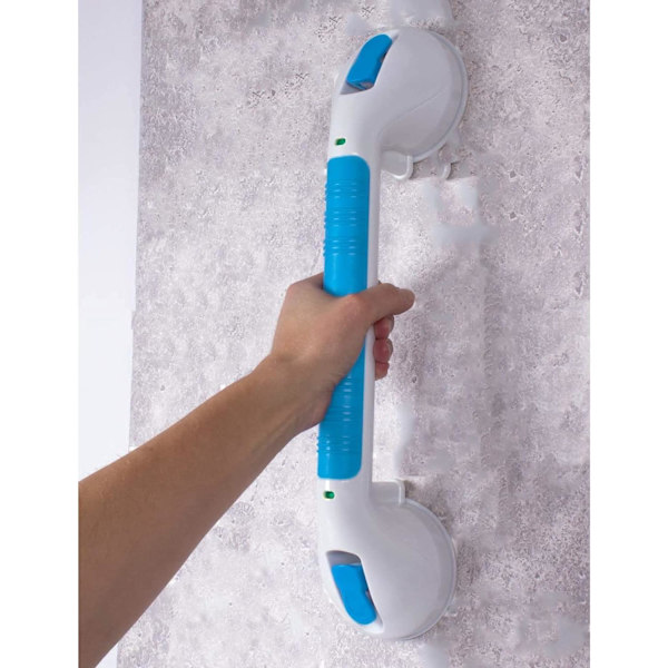 16” Ultra Grip Dusjhåndtak - Dobbeltlåsende Gripehåndtak for Badekar og Dusjer – Hjelpemiddel for Eldre, Funksjonshemmede, Handicappede