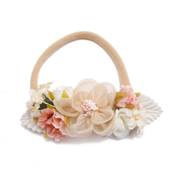 6-delad baby princess pannband flicka hårband accessoarer barn trasiga hår mångsidig baby blomma hår accessoarer