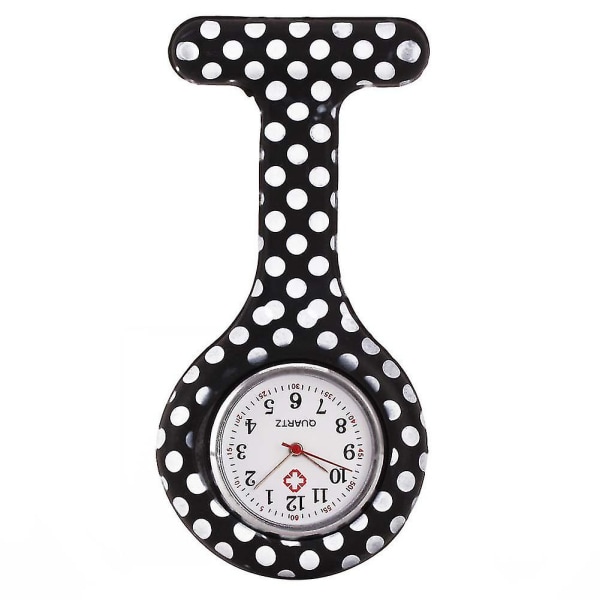 Sygeplejerske ure Trykt stil Clip-on Fob Broche Vedhæng Lomme Hængende Læge Sygeplejersker Medical Quartz 5