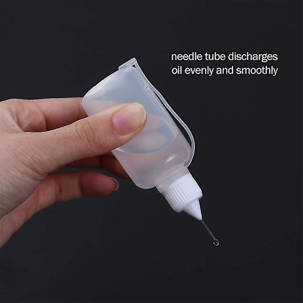 12 st plastflaskor med munstycken, precisionsspetsapplikator klämflaskor 30ML