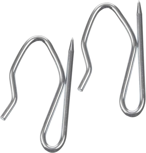 Gardinstångskrokar 50-pack Heavy Duty Zink - För Hea