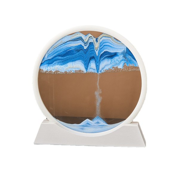 3D kvicksand målning dekorativ konst timglas vardagsrum skrivbord dekompression heminredning present 7 tum