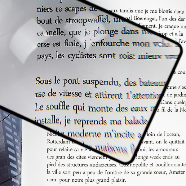 3x suurennuslasi koko sivun kirjanlukuapu linssi suurennuslasi levy suurennuslasi