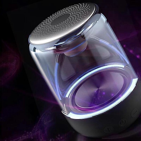 Transparent Krystallhøyttaler Trådløs Bluetooth-høyttaler Opplyst Bluetooth-høyttaler TWS Subwoofer