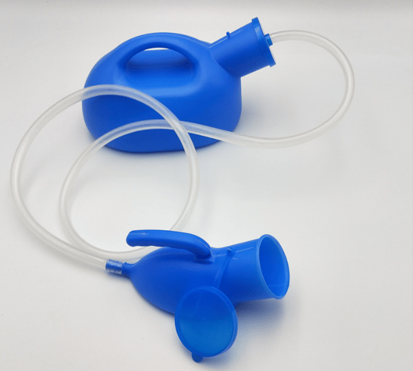 2000 ml plast urinal for menn med rør, stor bærbar urinal, pickup potte, bil urinal, urinal for eldre