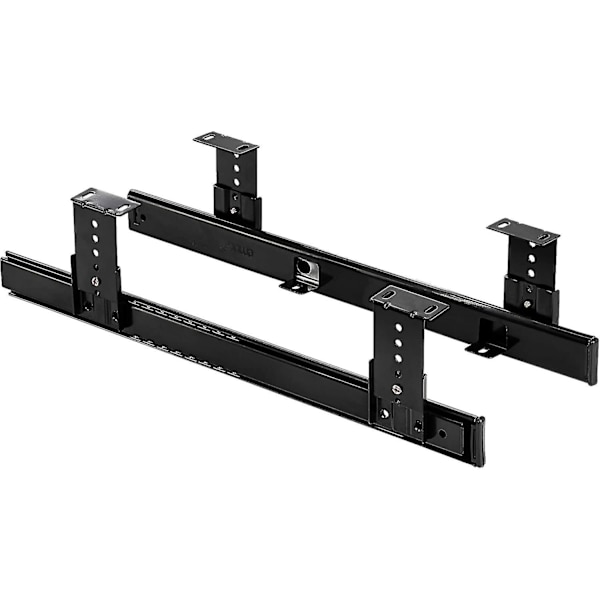 Full Extension Teleskopiske Sklier for Under Bordmontering - Justerbar Styreskinne for Tastatur Skuff - Tastaturbrett - Tastatur Under Skrivebord