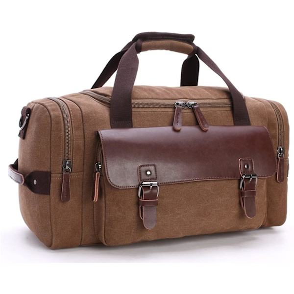 Vintage Canvas Reiseveske Brown