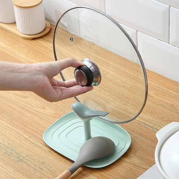 Fugleformet grydelågsholder Spatelholder Stativ White
