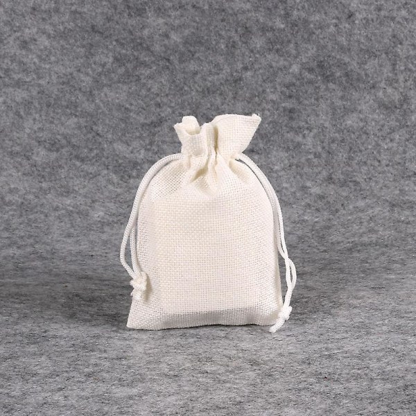 10 stk Muslin taske bomuldssnørepose poser Husholdningsartikler (6 X 7 tommer)