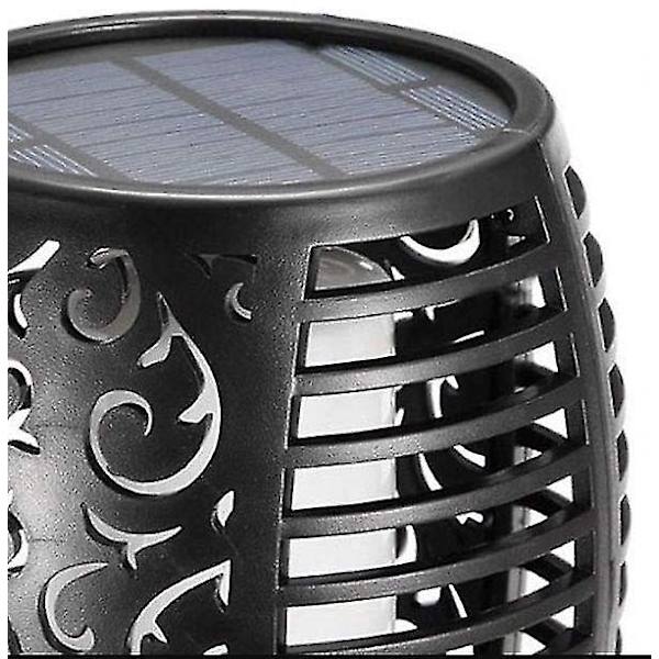 Solcelled flammelys Havebelysning 12 LED Vandtæt 8pcs
