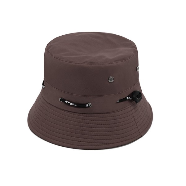 Sommar solhatt damer bassänghatt bomull hinkhatt anti-UV solskydd mössa strand bob hatt justerbar fiskehatt kvinnor camping semester sport