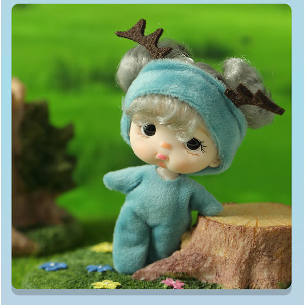 6 st dockpyjamas dagbok 11 cm mini docka mjuk docka