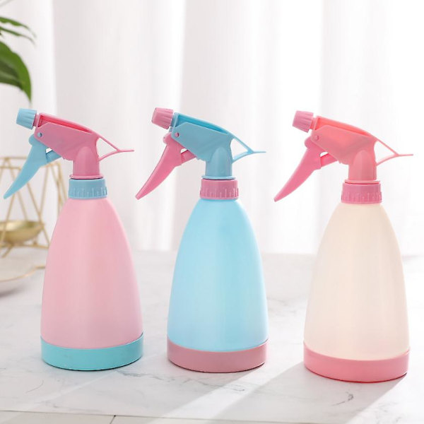 2 stk. 500 ml tomme sprayflasker til rengøring og havearbejde - Holdbar trigger-sprayer - Genopfyldelig spray - Spray op og ned i alle retninger (tilfældig farve)