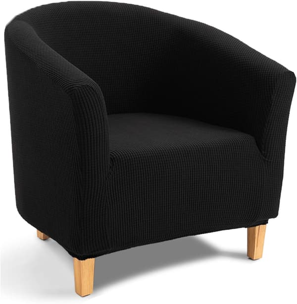 Chesterfield fåtöljöverdrag, jacquard stretch stretch badkarstolöverdrag