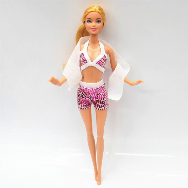 30cm Dockan Barbie Klä Upp Baddräkt Set En Delig Bikini Underkläder Shorts Inkluderar Inte Dockan