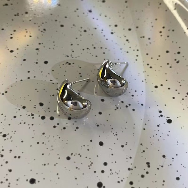 High-end simple metal C-formet geometrisk stilet plys øreringe kvinde øre