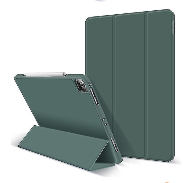 Beskyttende etui til iPad Pro 12,9 tommer med penneholder DARK GREEN