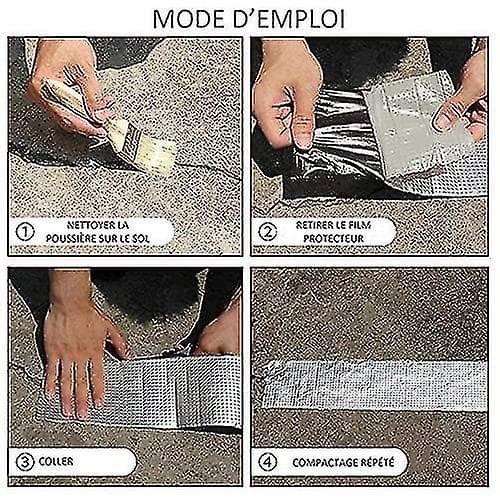 Aluminiumtejp: Hyperresistent och vattentät tejp med starkt grepp för sprickor, läckor, hål 5cm*5m