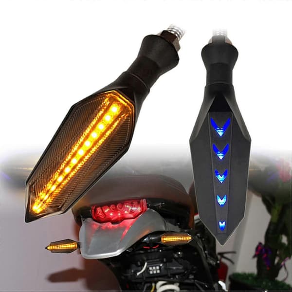 4 stk. Motorcykel Blinklys Dobbelt Lys LED Indikatorer Blinklys