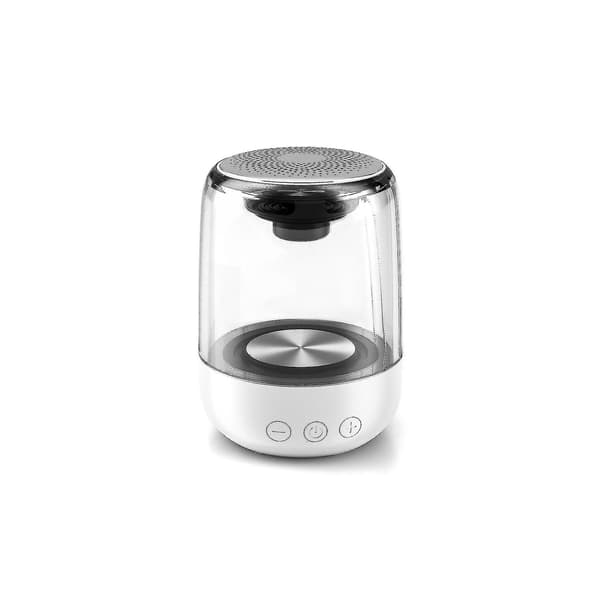 C7 Crystal Glaze Stereo Bluetooth-kaiutin LED-valoilla ja herätyskellolla