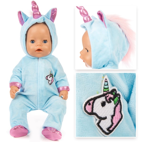2 st dockkläder söta babykläder 17,5-18 tum American Girl Reborn dockkläder skor set