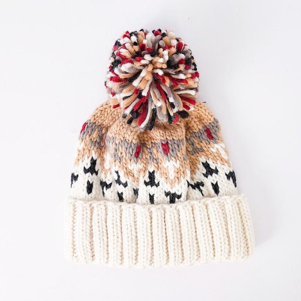 Pom Pom Hue, Sort og Grå Vandafvisende Hue Beige