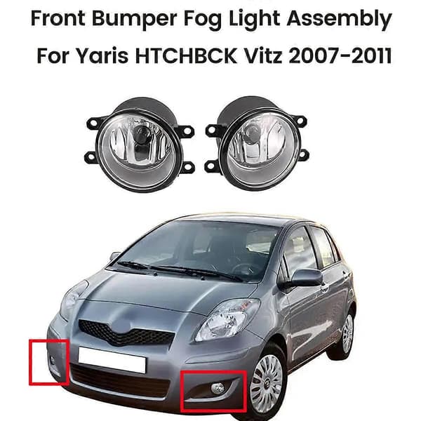 1 Sæt Forreste Kofanger Tågelygte Samling Ledningsnet til Yaris HTCHBCK Vitz 2007-2011 Kørelys