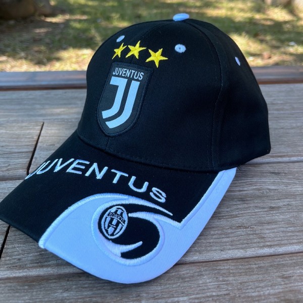 Juve Black Football fan cap Liverpool AC Milan Inter Milan Real Madrid solhatt