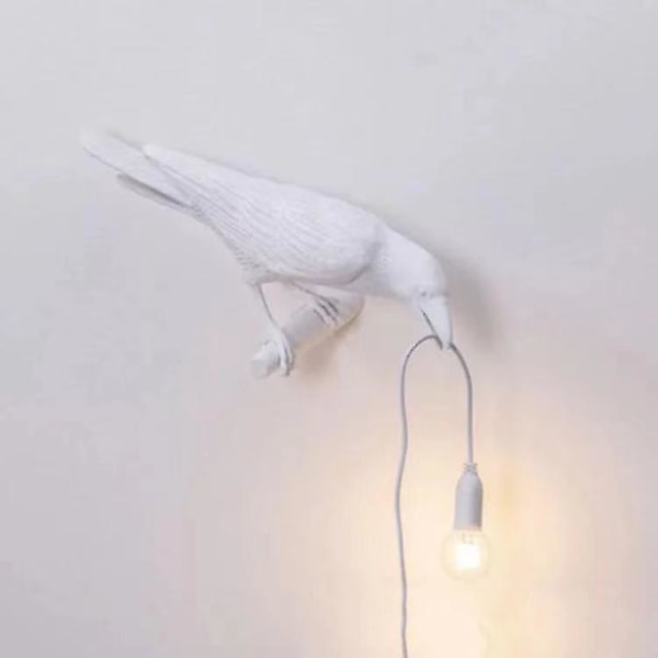 Krage Bordlampe Lucky Bird Skrivebordslampe Krage Bordlampe Harpiks Skrivebordslampe Moderne Lys Til Soveværelse Stue Dekoration White C UK