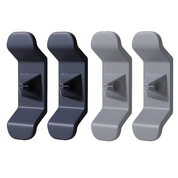 4 kpl käämiköiden pidikkeitä keittiölaitteiden johtojen järjestämiseen 2pcs Black and 2pc Grey
