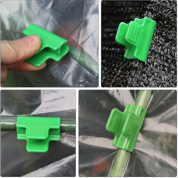 10pcs Plastic Film Buckle Clip Greenhouse Snap Clamps Film Buckle Clamps Gardening Supplies For 16mm