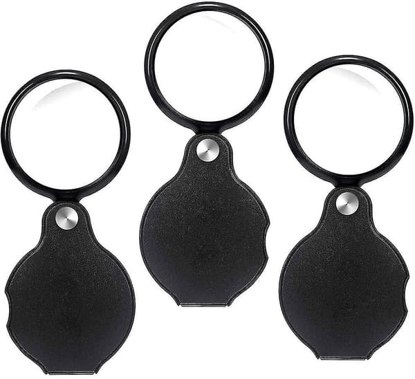 5x fickförstoringsglas 3pcs
