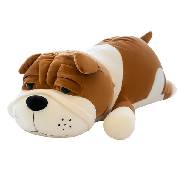 45CM Shar Pei-docka plyschleksak söt sovande kudde ben ben trasa docka stor säng docka present,