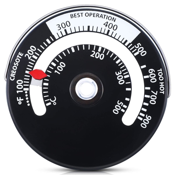 Magnetisk Brændeovnstermometer Brændeovnstermometer Aftrækstemperaturmåler