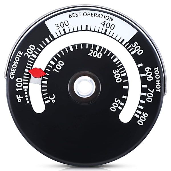 Magnetisk vedspis termometer eldstad termometer rökgas temperaturmätare