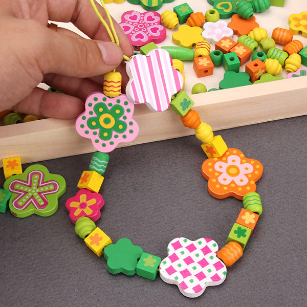 Tretre leker tidlig utdanning DIY barns intelligensutdanning amblyopi perler intelligensutvikling perler