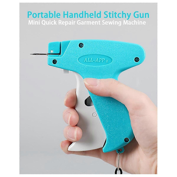 Stitchy - Vaatteille, kiinnitystyökalu kannettava kädessä pidettävä miniompelukone, nopea vaatteiden korjaus