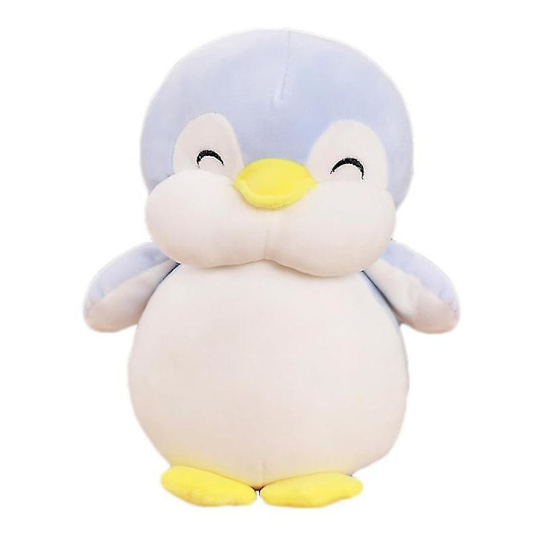 Pingvin Plyschdjur Mjuk Bekväm Docka Present Till Barn Blue 25cm