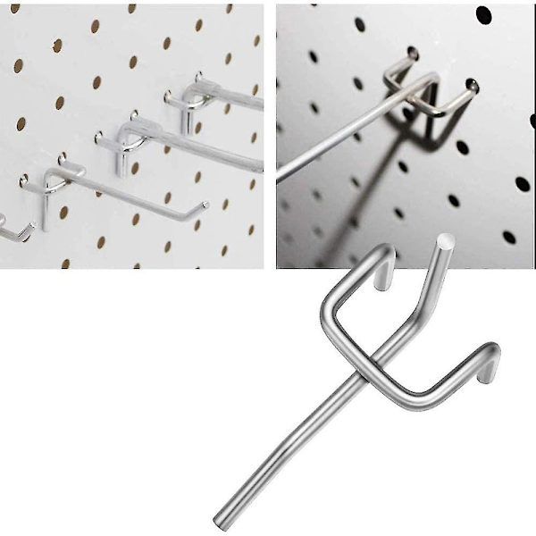 50 st Pegboard-krokar, väggkrokar för display Pegboard Garage Store Verktyg Förvaring Hängare Vägg Hylla Krokar