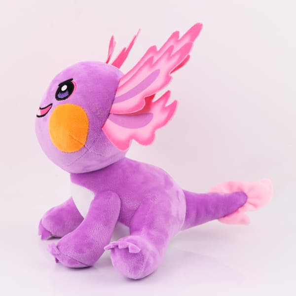 Salamander-pehmolelu 27 cm, lasten nukke, violetti lahja