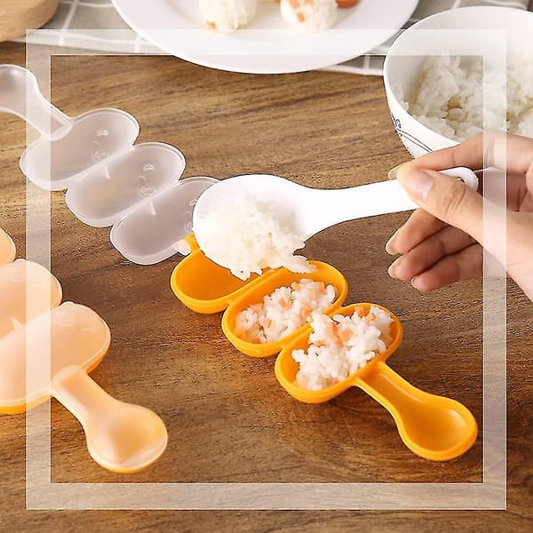 Diy Risballform, acsergery Non-stick Risball Shaker Med 3 Rutenett, acsergery