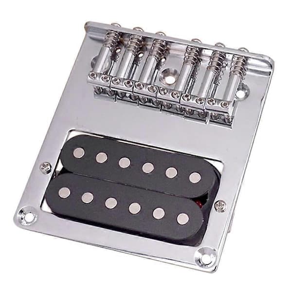 L-formad sadel 6-strängad TL elgitarrstall med svarta humbucker-mickar, gitarrtillbehör