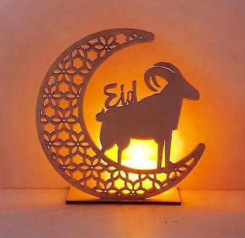 Ramadan Diy Træ Måne Led Lys COLOR1