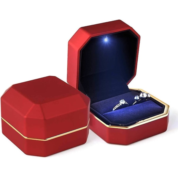 Ring Box, Jewelry Box, Storage Box With Led Light