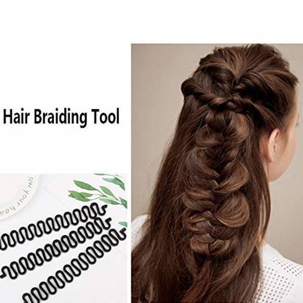19-osainen punontatyökalusarja, DIY-hiustenmuotoilutyökalusarja Updo-poninhäntäteko-lisävarusteet Topsy-punontasarja
